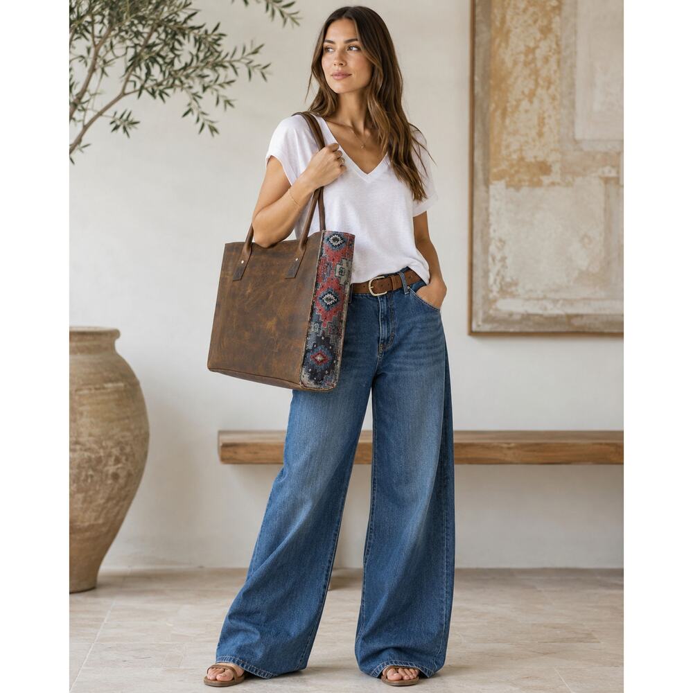 HESHE Leather Shoulder Bag Tote for Women Purse Satchel Travel Bag